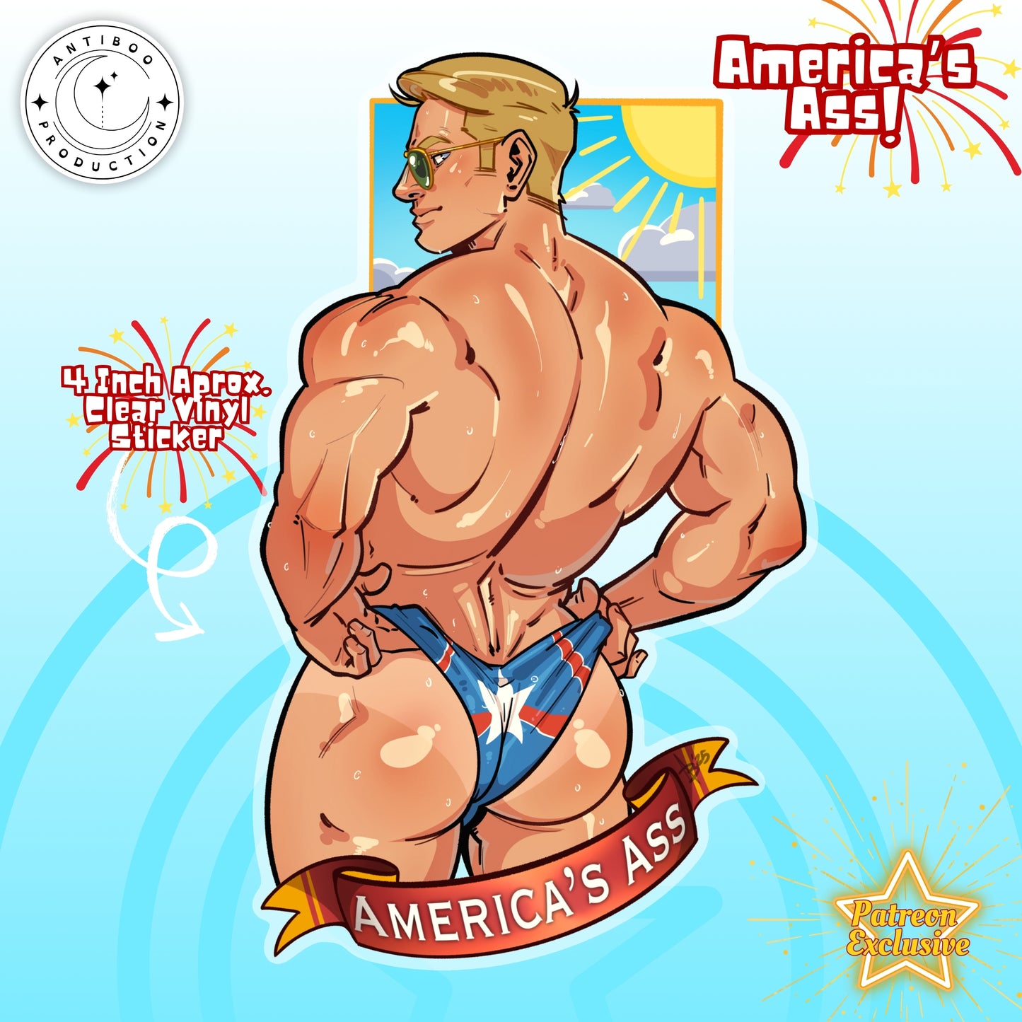 "Americas ASS!"-Patreon Sticker 2025